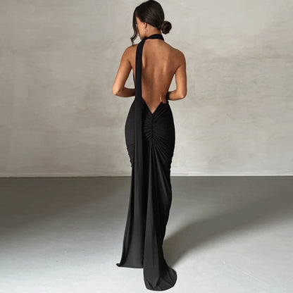 Zennia™ | Luxe Oblique Shoulder Maxi Jurk