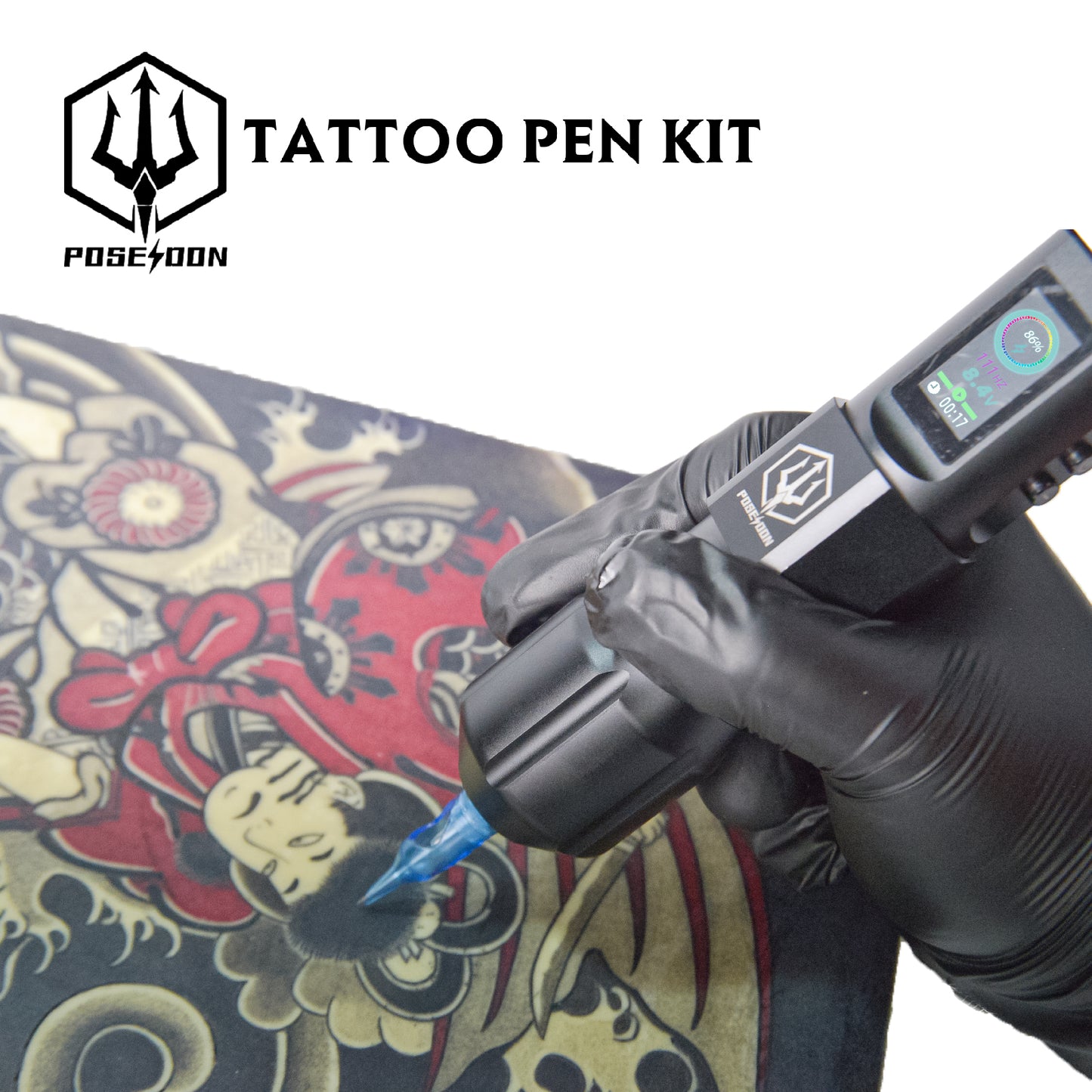 Poseidon | Draadloze Complete Tattoo Kit