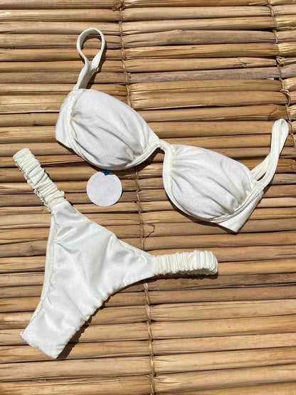 Mia™ |  Beugel Elastisch Gerimpeld Bikini Set